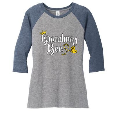 Beekeeper Beekeeping Grandma Bee Women's Tri-Blend 3/4-Sleeve Raglan Shirt