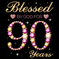 Blessed By God For 90 Years Old 90th Birthday Party Backpack