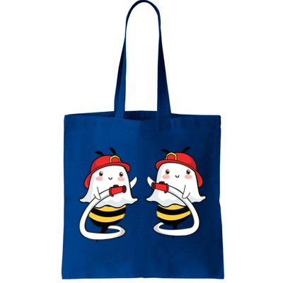 Boobs Boo Ghost Bee Hose Pipe Funny Firefighter Halloween Funny Gift Tote Bag