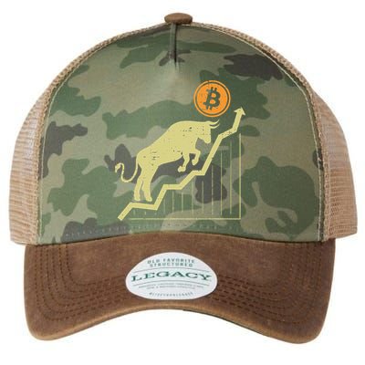 Bitcoin Bull Graph Bullish Btc Crypto Cryptocurrency Trader Legacy Tie Dye Trucker Hat