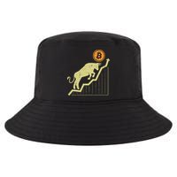 Bitcoin Bull Graph Bullish Btc Crypto Cryptocurrency Trader Cool Comfort Performance Bucket Hat