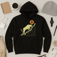 Bitcoin Bull Graph Bullish Btc Crypto Cryptocurrency Trader Hoodie
