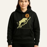 Bitcoin Bull Graph Bullish Btc Crypto Cryptocurrency Trader Hoodie
