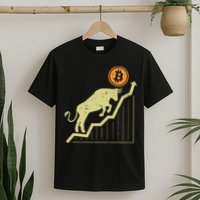 Bitcoin Bull Graph Bullish Btc Crypto Cryptocurrency Trader T-Shirt