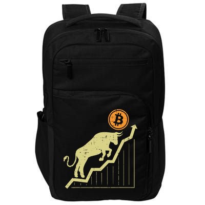 Bitcoin Bull Graph Bullish Btc Crypto Cryptocurrency Trader Impact Tech Backpack