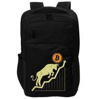 Bitcoin Bull Graph Bullish Btc Crypto Cryptocurrency Trader Impact Tech Backpack