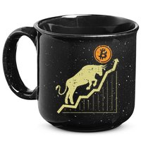 Bitcoin Bull Graph Bullish Btc Crypto Cryptocurrency Trader 15oz Campfire Ceramic Mug