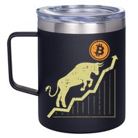 Bitcoin Bull Graph Bullish Btc Crypto Cryptocurrency Trader 12oz Stainless Steel Coffee Mug