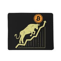 Bitcoin Bull Graph Bullish Btc Crypto Cryptocurrency Trader Mousepad