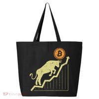 Bitcoin Bull Graph Bullish Btc Crypto Cryptocurrency Trader 25L Jumbo Tote