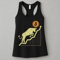 Bitcoin Bull Graph Bullish Btc Crypto Cryptocurrency Trader Womens Tank Top