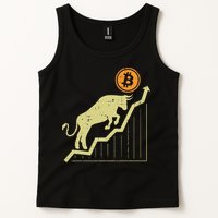 Bitcoin Bull Graph Bullish Btc Crypto Cryptocurrency Trader Tank Top