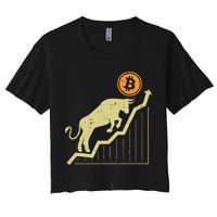 Bitcoin Bull Graph Bullish Btc Crypto Cryptocurrency Trader Crop Top