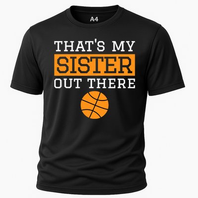 Brother Basketball Gift That's My Sister Basketball Brother Cooling Performance Crew T-Shirt