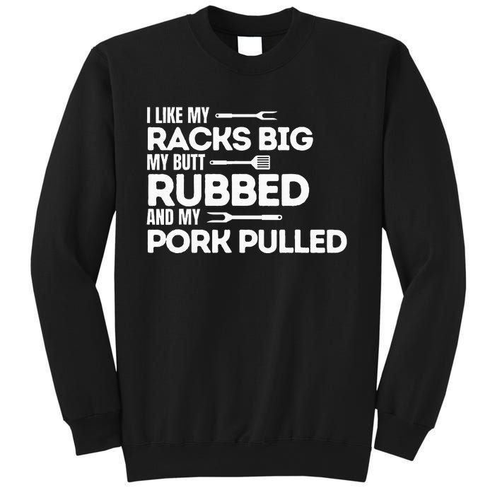 Bbq Barbecue Grilling Butt Rubbed Pork Pulled Pitmaster Dad Sweatshirt