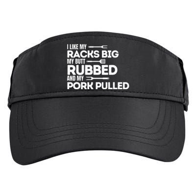 Bbq Barbecue Grilling Butt Rubbed Pork Pulled Pitmaster Dad Adult Drive Performance Visor