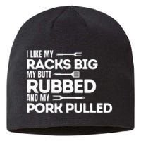 Bbq Barbecue Grilling Butt Rubbed Pork Pulled Pitmaster Dad Sustainable Beanie