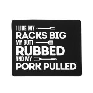 Bbq Barbecue Grilling Butt Rubbed Pork Pulled Pitmaster Dad Mousepad