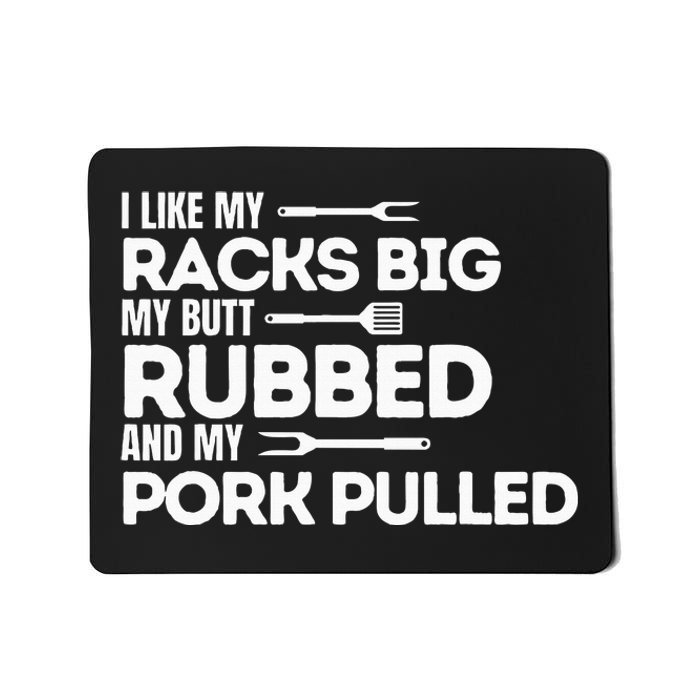 Bbq Barbecue Grilling Butt Rubbed Pork Pulled Pitmaster Dad Mousepad