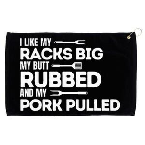 Bbq Barbecue Grilling Butt Rubbed Pork Pulled Pitmaster Dad Grommeted Golf Towel