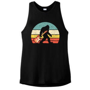 Bigfoot Bass Guitar Bass Player Bassist Music Guitarist Ladies PosiCharge Tri-Blend Wicking Tank