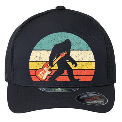 Bigfoot Bass Guitar Bass Player Bassist Music Guitarist Flexfit Unipanel Trucker Cap