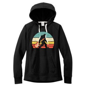 Bigfoot Bass Guitar Bass Player Bassist Music Guitarist Women's Fleece Hoodie