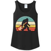 Bigfoot Bass Guitar Bass Player Bassist Music Guitarist Ladies Essential Tank