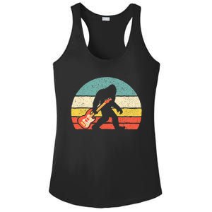 Bigfoot Bass Guitar Bass Player Bassist Music Guitarist Ladies PosiCharge Competitor Racerback Tank