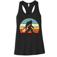 Bigfoot Bass Guitar Bass Player Bassist Music Guitarist Women's Racerback Tank