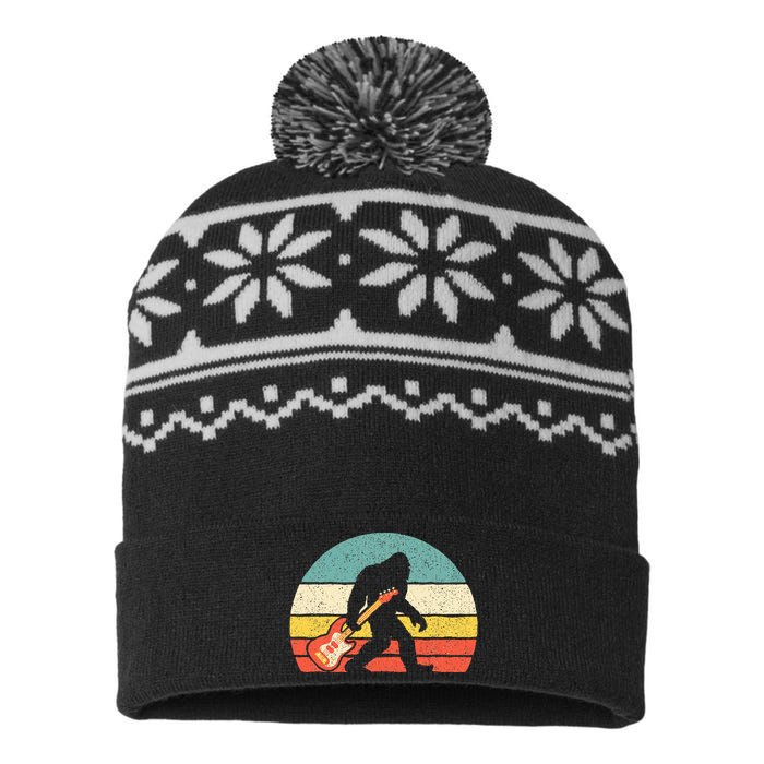 Bigfoot Bass Guitar Bass Player Bassist Music Guitarist USA-Made Snowflake Beanie