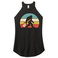 Bigfoot Bass Guitar Bass Player Bassist Music Guitarist Women's Perfect Tri Rocker Tank