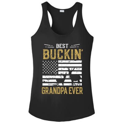 Best Buckin Grandpa Ever Funny Gift Deer Hunter Cool Hunting Ladies PosiCharge Competitor Racerback Tank