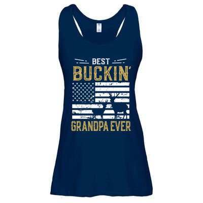 Best Buckin Grandpa Ever Funny Gift Deer Hunter Cool Hunting Ladies Essential Flowy Tank