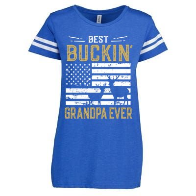 Best Buckin Grandpa Ever Funny Gift Deer Hunter Cool Hunting Enza Ladies Jersey Football T-Shirt