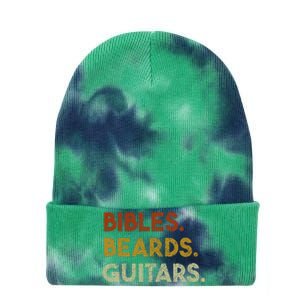 Bibles Beards Guitars Christian Guitar Worship Tie Dye 12in Knit Beanie