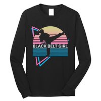 Black Belt Girl Judo Karate Jiu Jitsu Taekwondo Aikido Long Sleeve Shirt