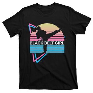 Black Belt Girl Judo Karate Jiu Jitsu Taekwondo Aikido T-Shirt