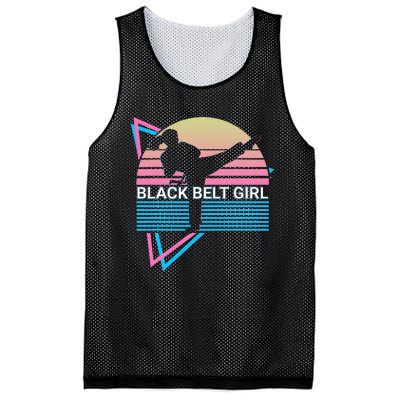 Black Belt Girl Judo Karate Jiu Jitsu Taekwondo Aikido Mesh Reversible Basketball Jersey Tank