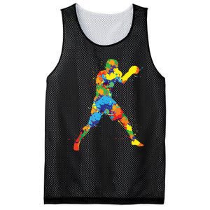 Boxing Boxer Gift Mesh Reversible Basketball Jersey Tank