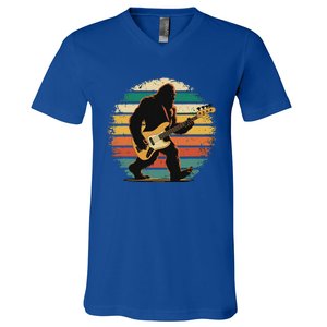 Bigfoot Bass Guitar Bass Player Gifts Bass Player V-Neck T-Shirt