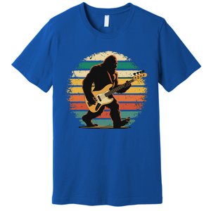 Bigfoot Bass Guitar Bass Player Gifts Bass Player Premium T-Shirt