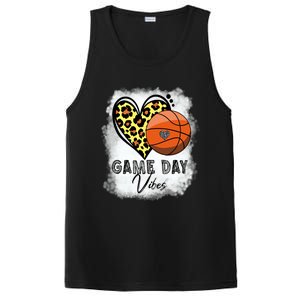 Bleached Basketball Game Day Vibes Basketball Mom Game Day Funny Gift PosiCharge Competitor Tank