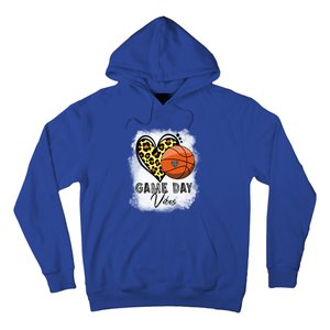 Bleached Basketball Game Day Vibes Basketball Mom Game Day Funny Gift Hoodie