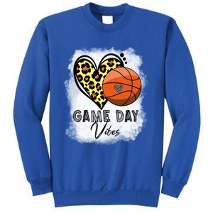 Bleached Basketball Game Day Vibes Basketball Mom Game Day Funny Gift Sweatshirt