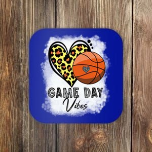 Bleached Basketball Game Day Vibes Basketball Mom Game Day Funny Gift Coaster