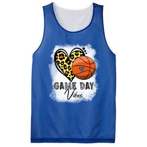 Bleached Basketball Game Day Vibes Basketball Mom Game Day Funny Gift Mesh Reversible Basketball Jersey Tank