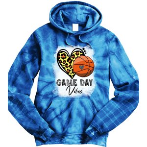 Bleached Basketball Game Day Vibes Basketball Mom Game Day Funny Gift Tie Dye Hoodie