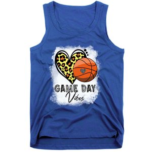 Bleached Basketball Game Day Vibes Basketball Mom Game Day Funny Gift Tank Top