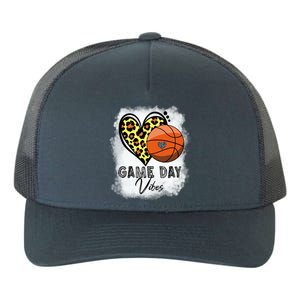 Bleached Basketball Game Day Vibes Basketball Mom Game Day Funny Gift Yupoong Adult 5-Panel Trucker Hat